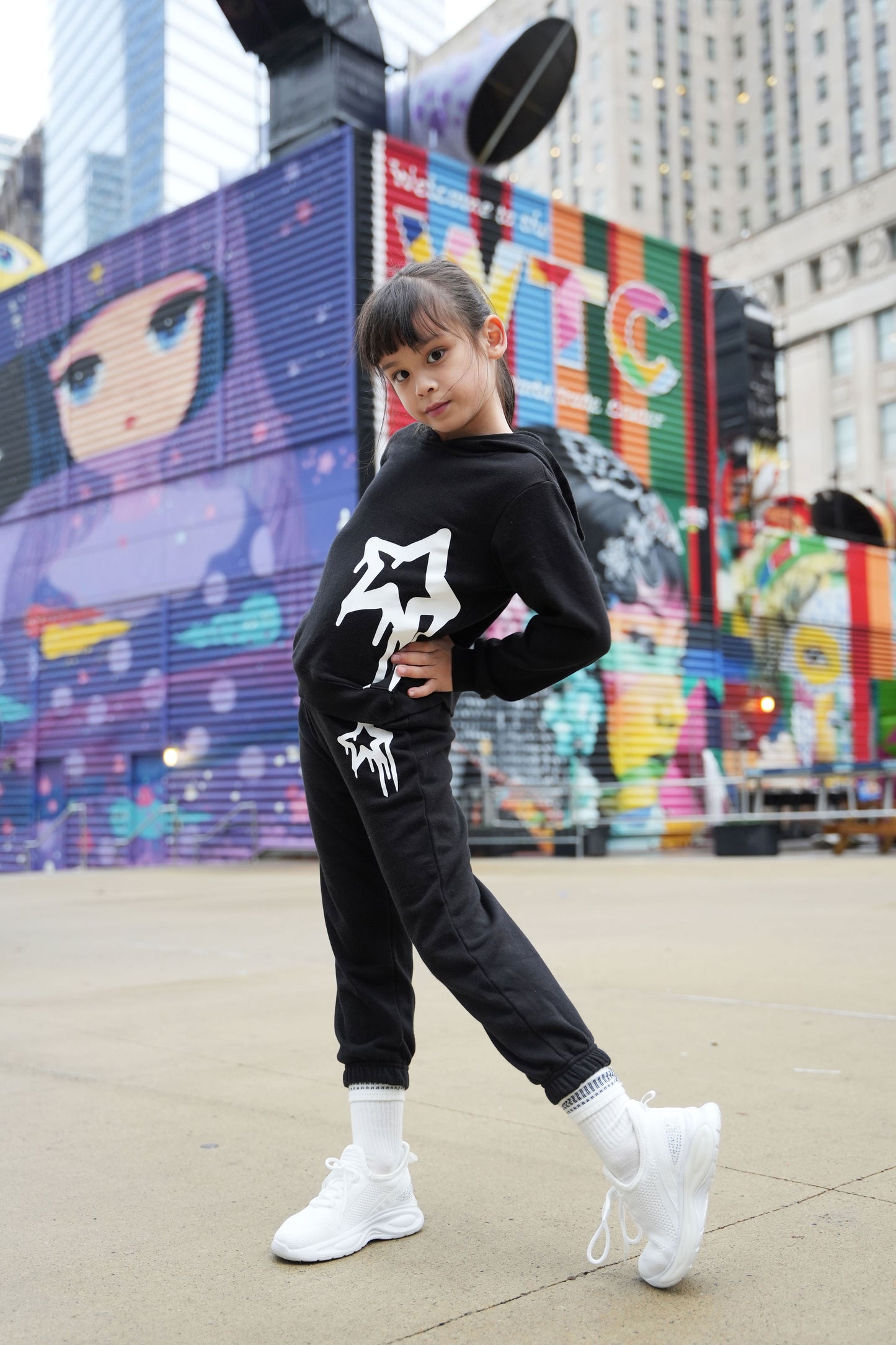 Painted Star Kids' Hoodie Jogger Set