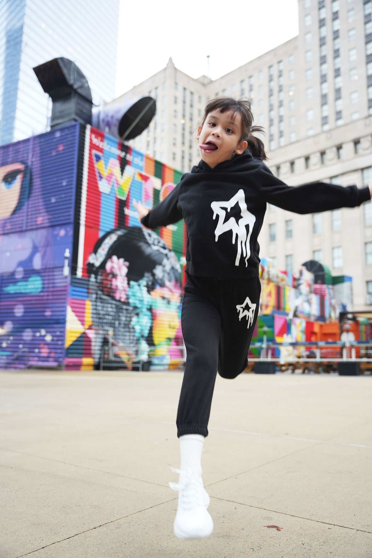 Painted Star Kids' Hoodie Jogger Set