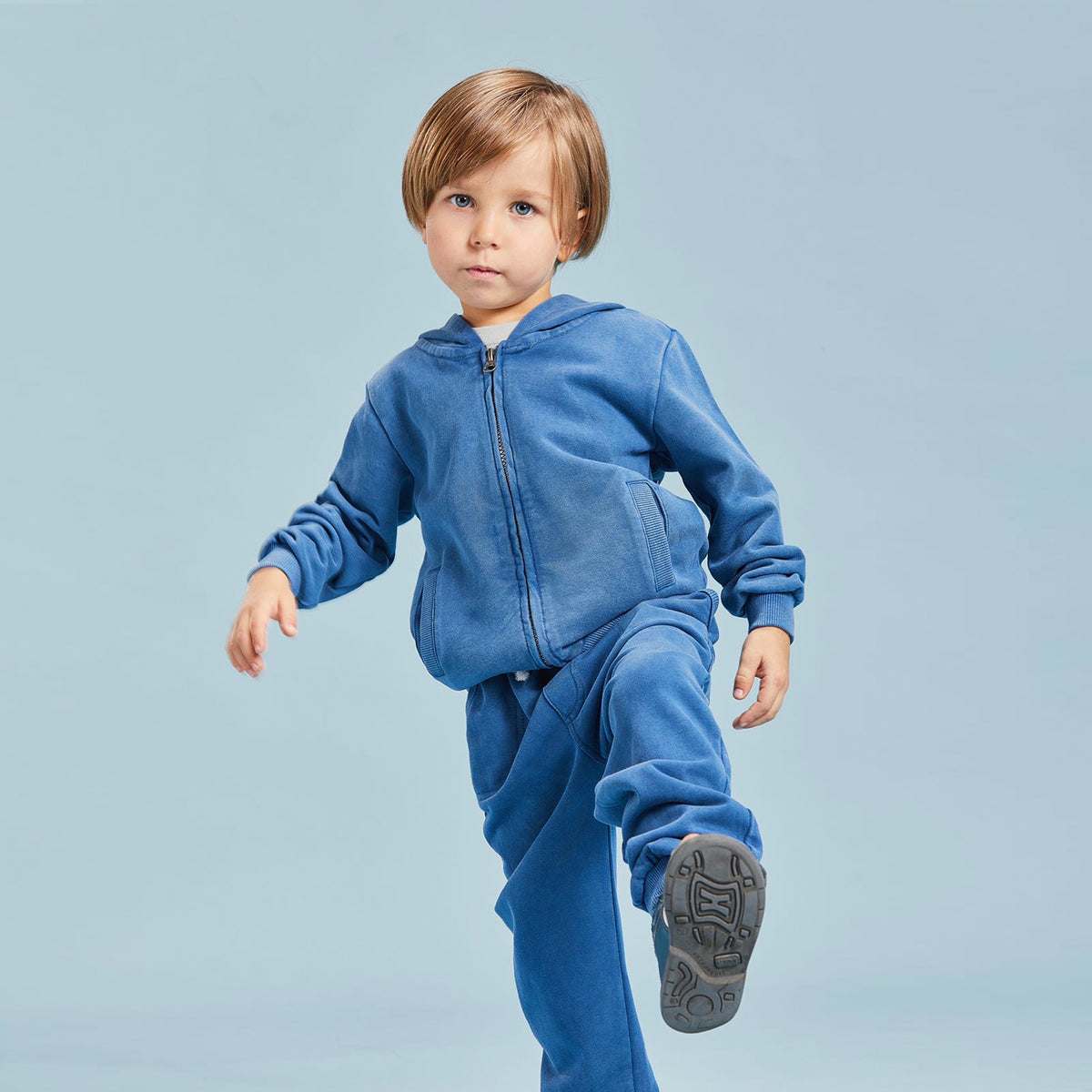 Acid Wash Blue Kids Hoodie - Kapital K Club 2T / Blue