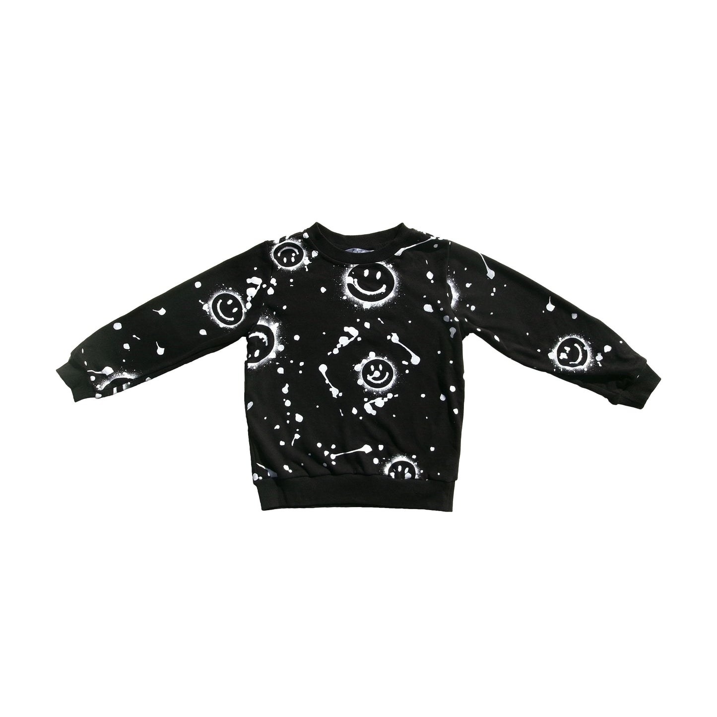 
                  
                    Black Smiley Face Girl's Fall Set – Trendy Two-Piece Outfit for Kids
                  
                