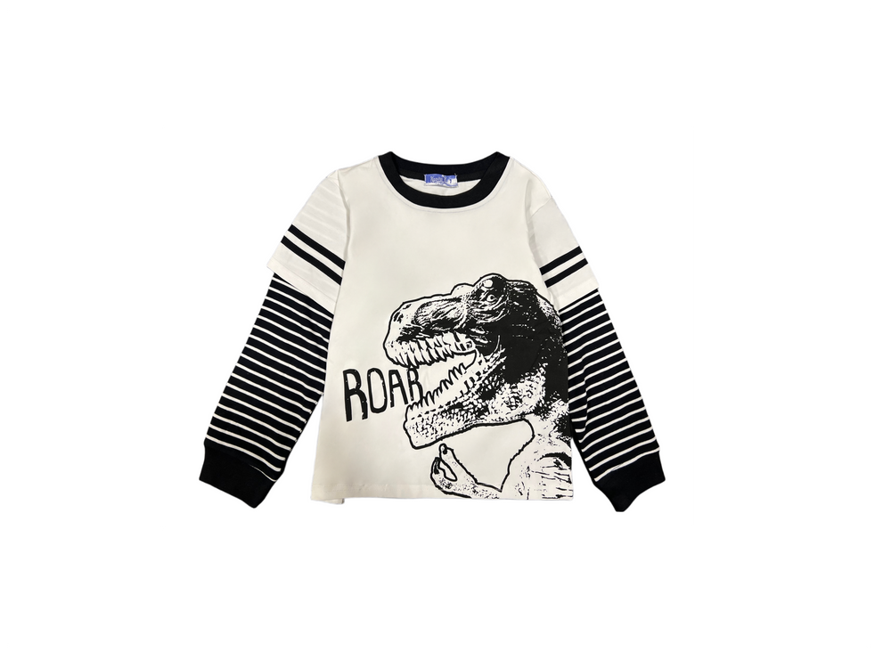 Dino Roar Two-Tone Shirt