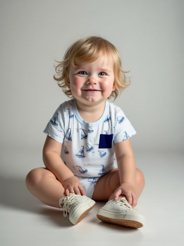 Short Sleeve Printed Sailboat Romper - Comfortable and Stylish Baby Clothing