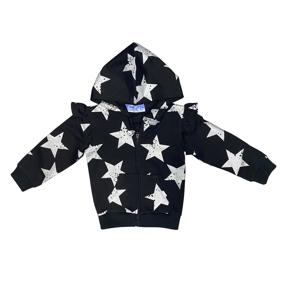 Star Print Hooded Jacket