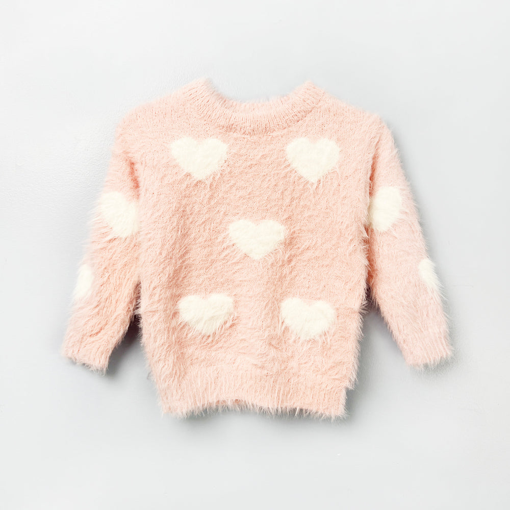 Heart Eyelash Sweater